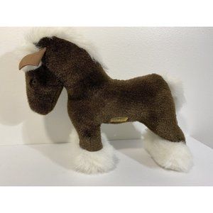Merrythought Horse Plush Stuffed Animal Toy Made in England 11" Tall Standing